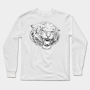 tigre black Long Sleeve T-Shirt